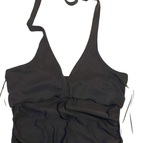 Anthropologie Womens Ariana Halter Mini Dress Size XL Ruched Sides Resort Wear - Picture 10 of 13